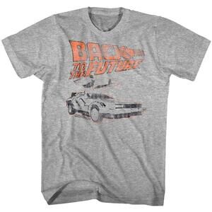 Back Future Retro Delorean Time Machine Graphic Unisex T-Shirt